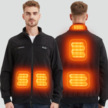Fleece Heizjacke Herren mit Akku – 8h Wärme