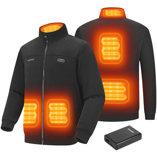 Fleece Heizjacke Herren mit Akku – 8h Wärme